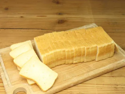 Toastbrot geschnitten