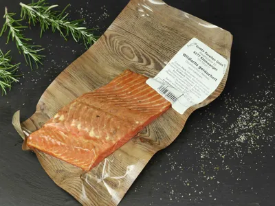 Wildlachs geräuchert mit Kräuter